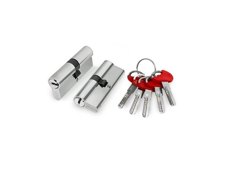 Цилиндр ФУАРО (D-PRO500/80) DD-PRO5000Key80(35+10+35) CP хром 5Key