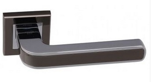Ручка дверная PIEZA Q360 BLACK NICKEL / CHROME (Чер.никель/Хром) ADDEN BAU