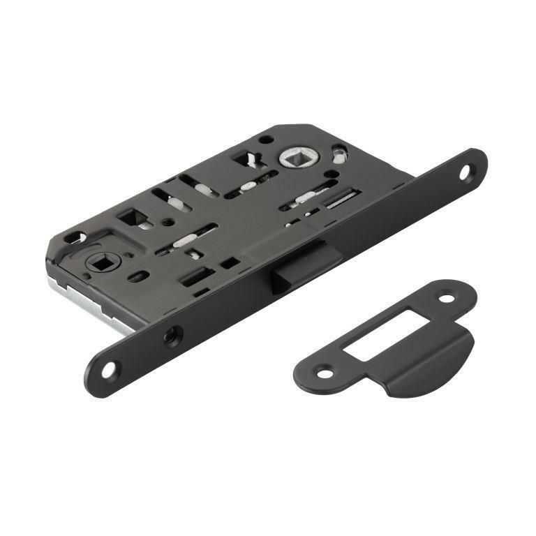 Защелка WC 414 BLACK (Черный) ADDEN BAU механическая, бесшумная