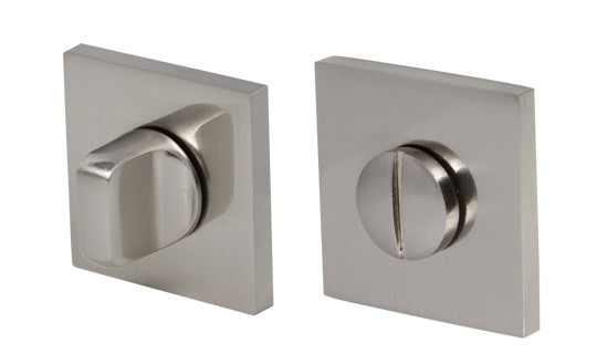 Завертка WC SQ-003 NICKEL(Никель) ADDEN BAU Квад.тонкая розетка