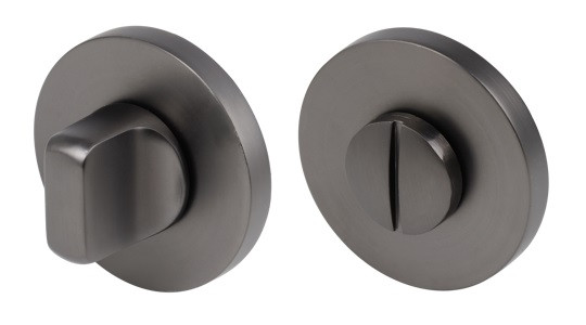 Завёртки WC SR-003 GRAPHITE (Графит) ADDEN BAU Круглая тонкая розетка